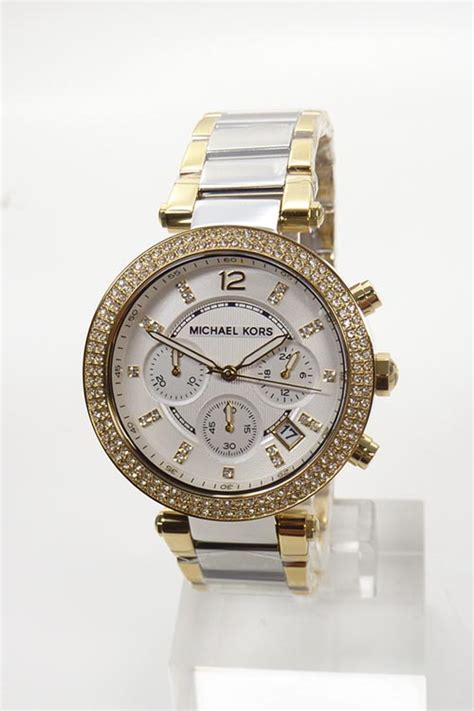 michael kors 5687|Michael Kors Parker Chronograph Silver Dial Two.